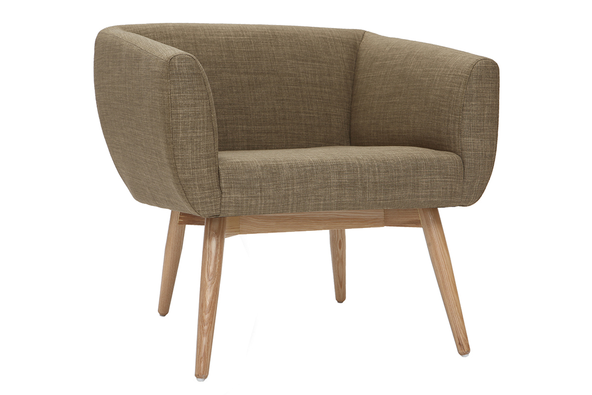 Sessel skandinavisches Design Stoff Grn ARTIK