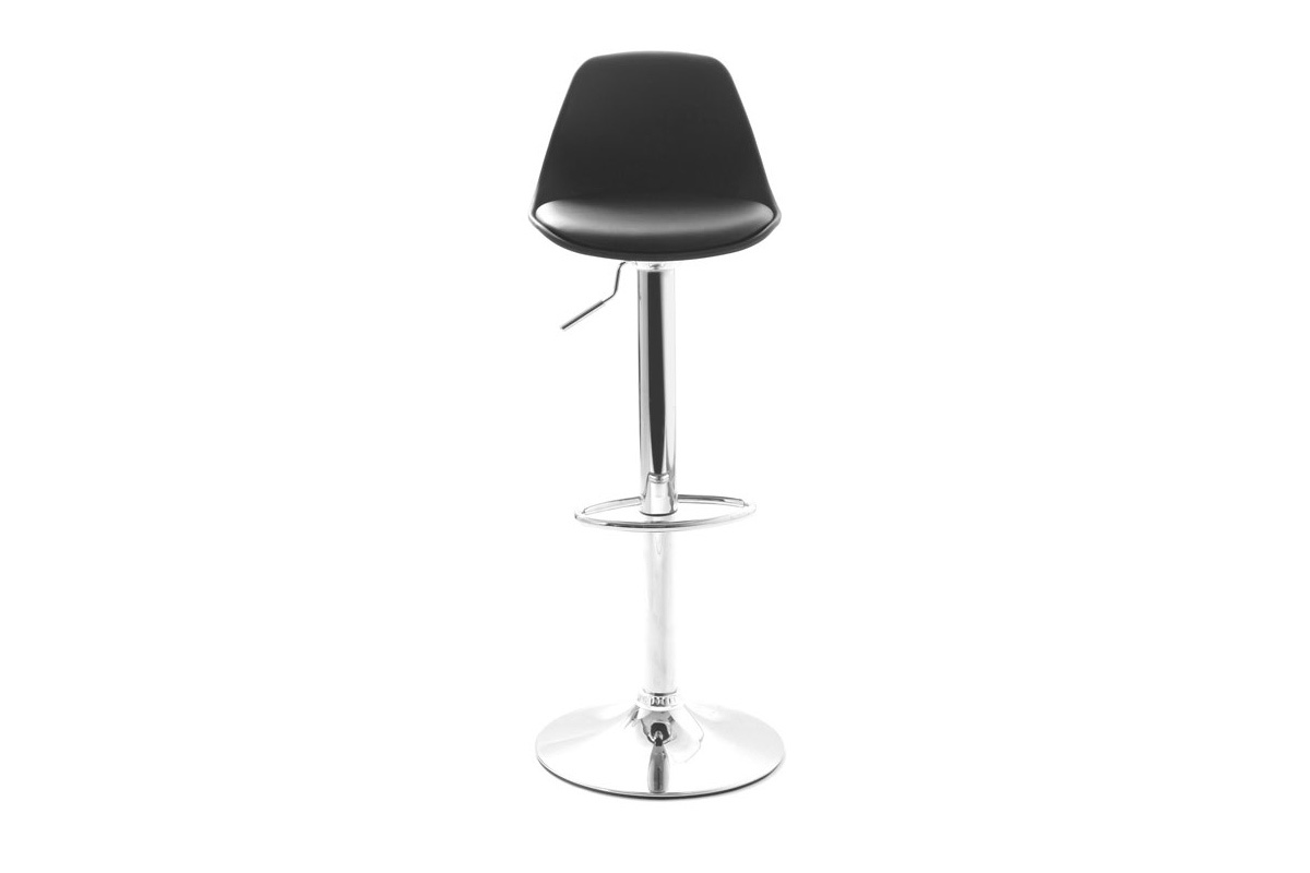 Set aus 2 schwarzen Design-Barhockern STEEVY