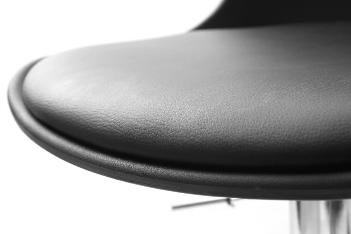 Set aus 2 schwarzen Design-Barhockern STEEVY