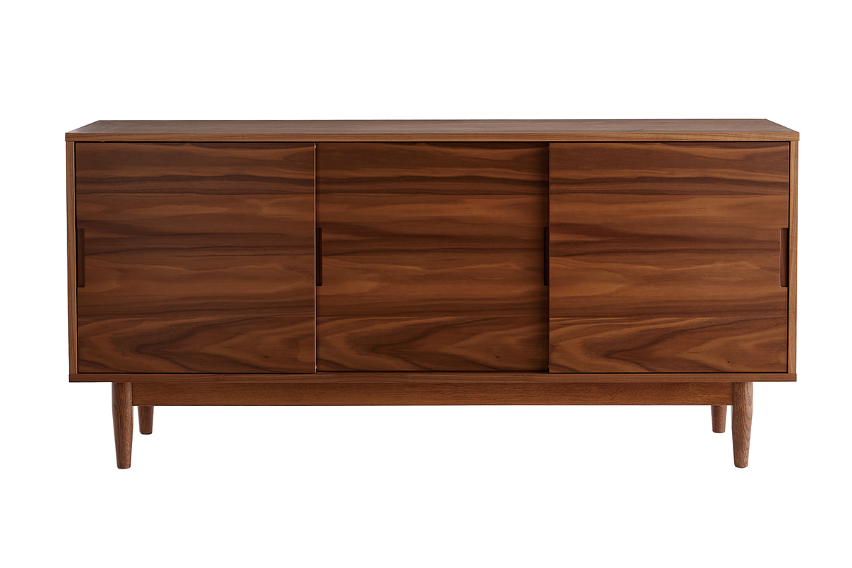 Sideboard 3 Schiebetren Nussbaum L160 cm RYDD