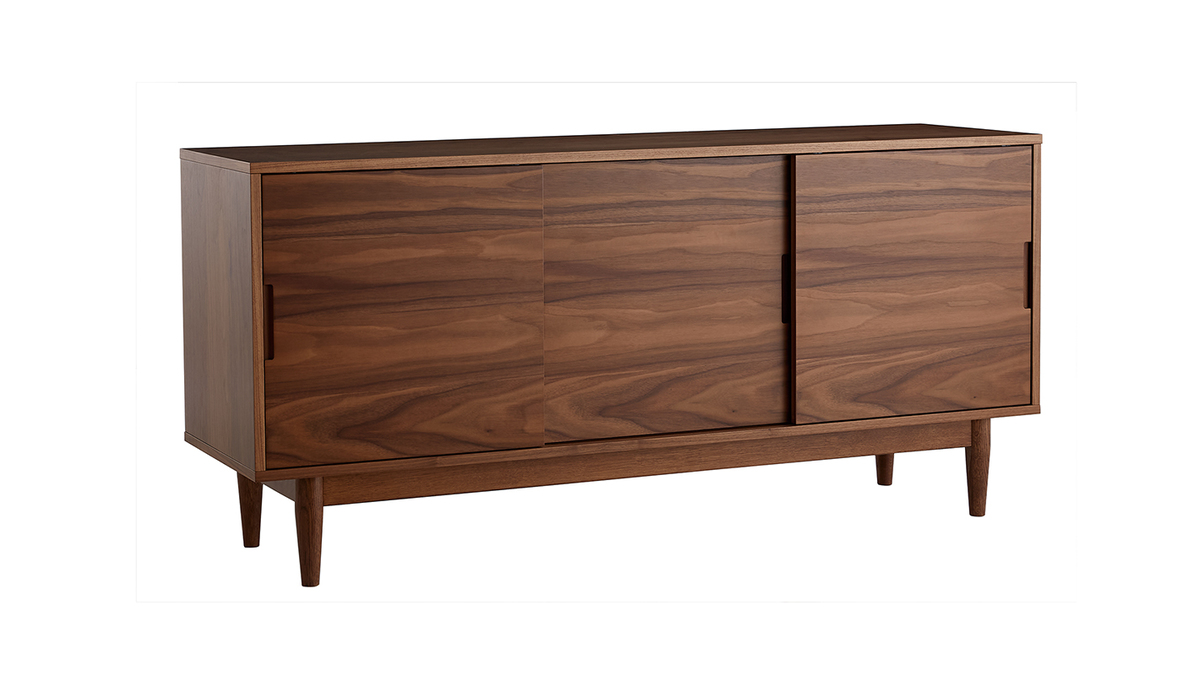 Sideboard 3 Schiebetren Nussbaum L160 cm RYDD