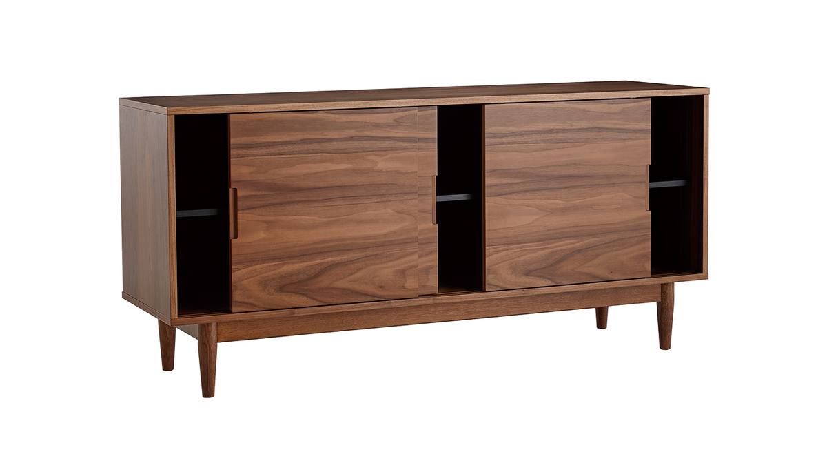 Sideboard 3 Schiebetren Nussbaum L160 cm RYDD