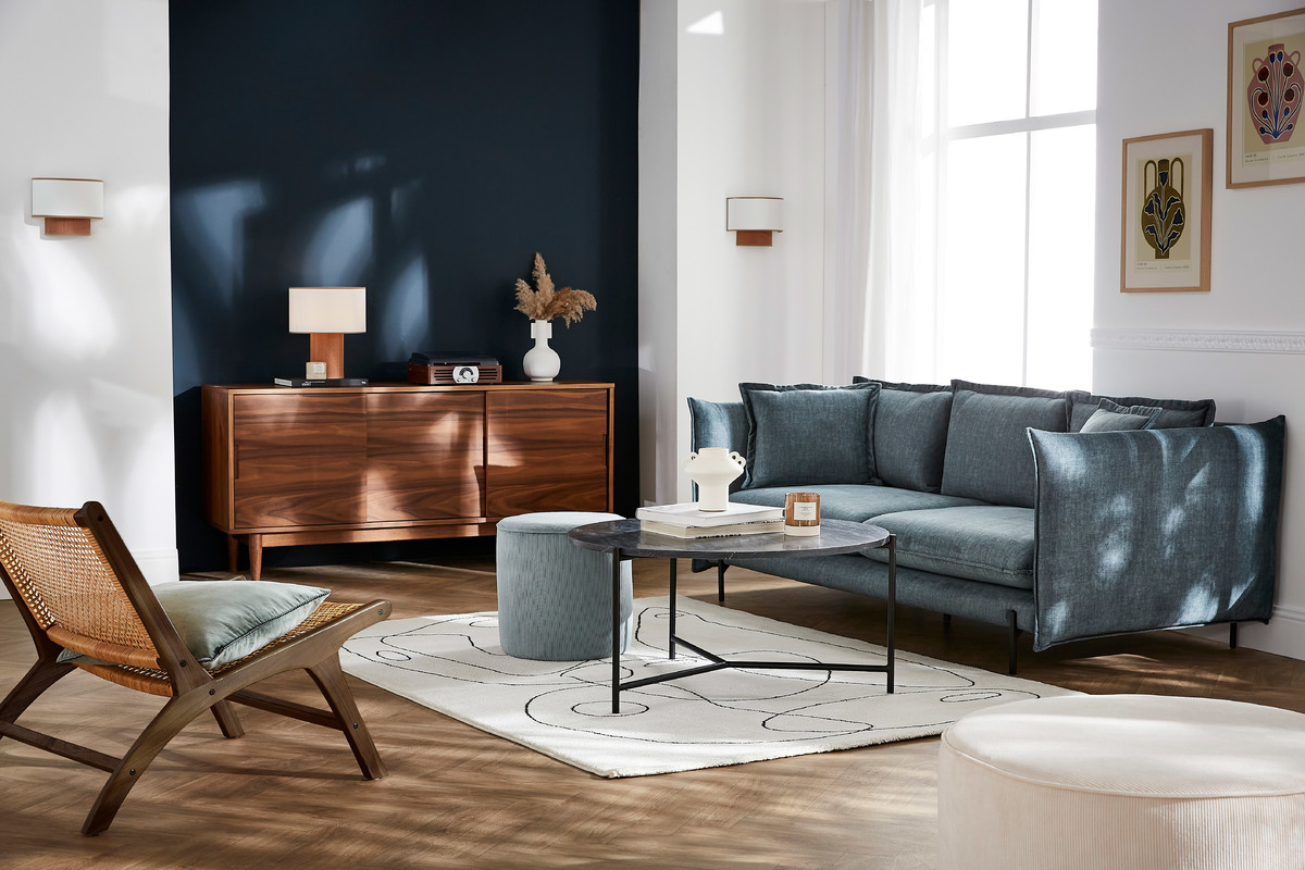 Sideboard 3 Schiebetren Nussbaum L160 cm RYDD