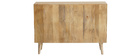 Sideboard Ablageschrank für Flaschen oder Platten aus Mangoholz ISIDRO
