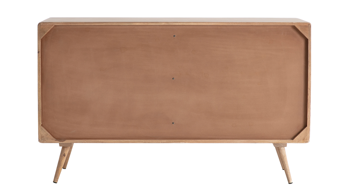 Sideboard aus Mangoholz und Rohrgeflecht ACANGE