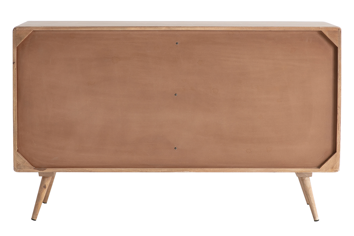 Sideboard aus Mangoholz und Rohrgeflecht ACANGE
