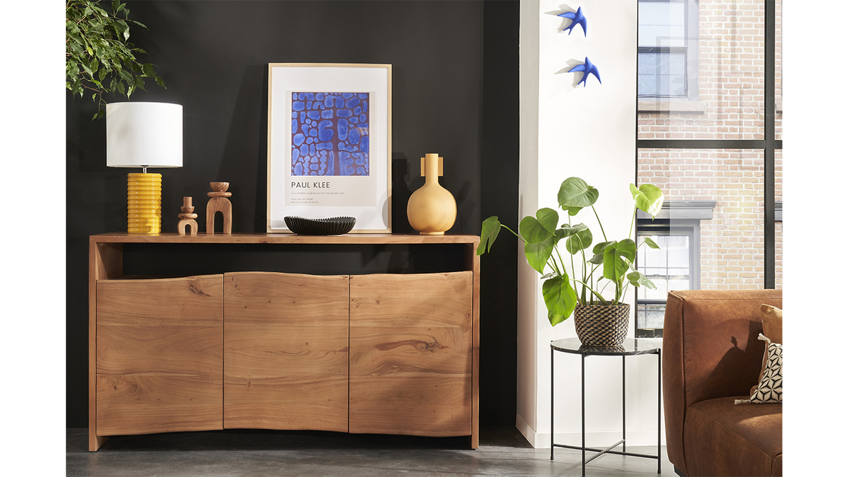 Sideboard aus Massivholz 3 Tren L150 cm BOHEMIAN