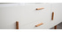 Sideboard GILDA Holz Natur und Weiß 2 Türen 2 Schubladen