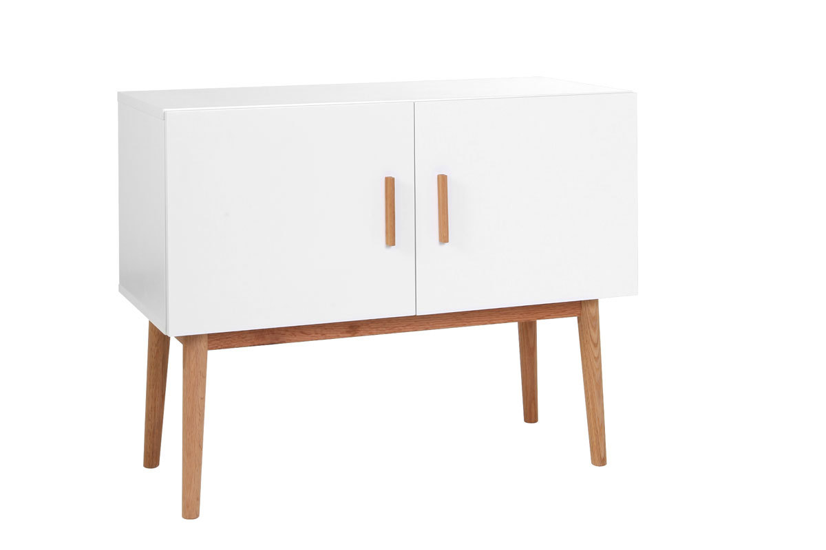 Sideboard GILDA Holz Natur und Wei 2 Tren