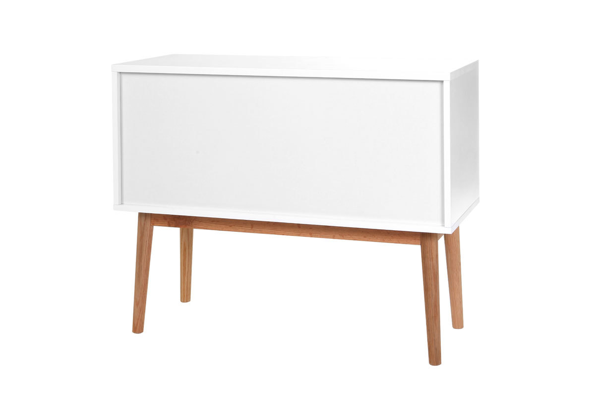 Sideboard GILDA Holz Natur und Wei 2 Tren