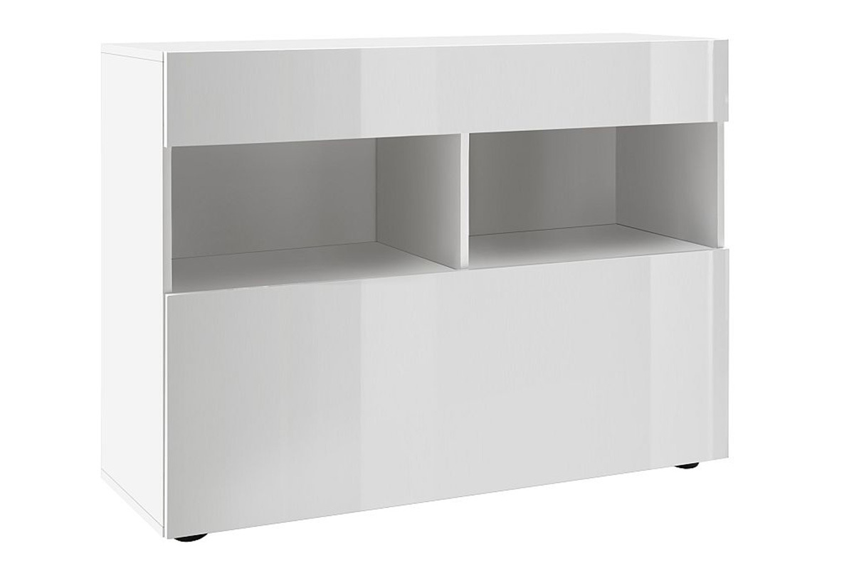 Sideboard in weiem Hochglanzlack B 150 cm POLO