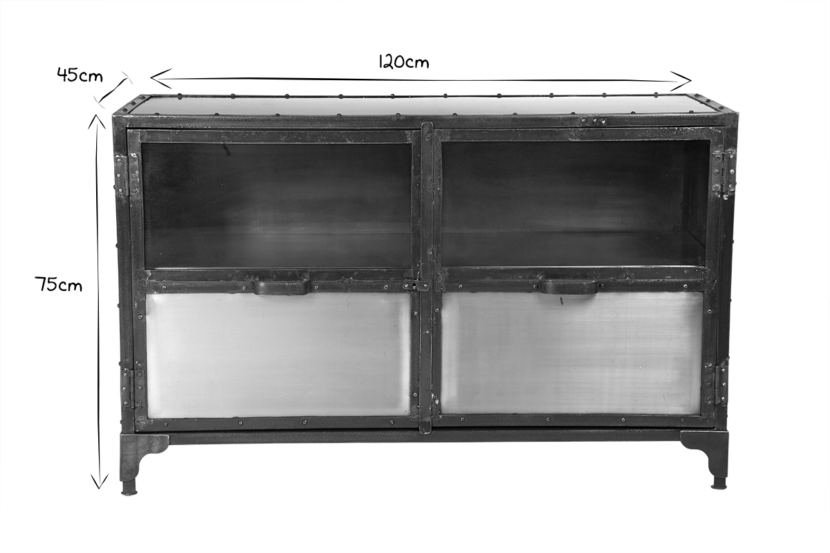 Sideboard Industrie-Metall 2 Tren FACTORY