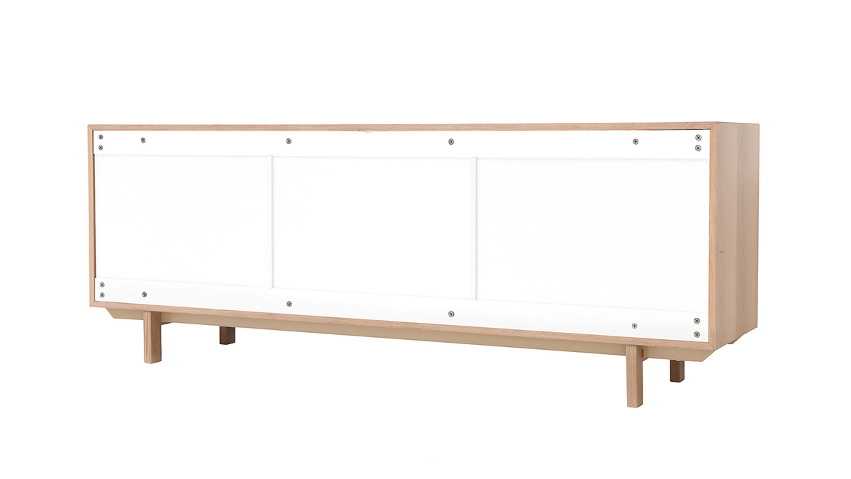 Sideboard skandinavisch Holz Weiß 195 cm SID