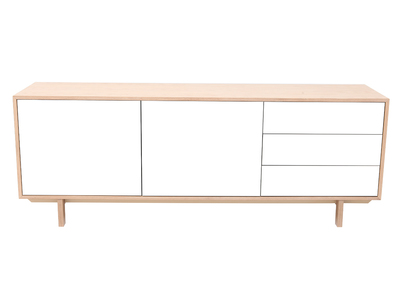 Sideboard skandinavisch Holz Weiß 195 cm SID