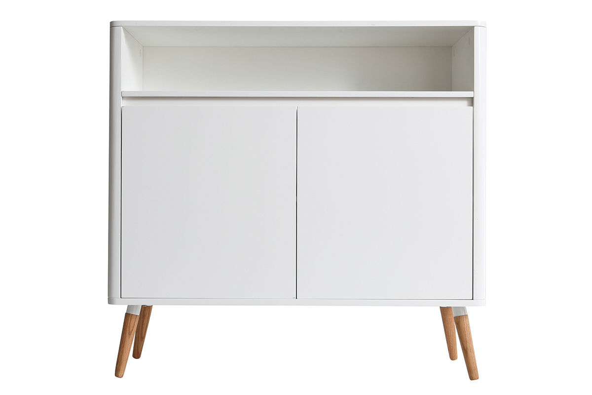 Sideboard skandinavisches Design Wei und Holz TOTEM