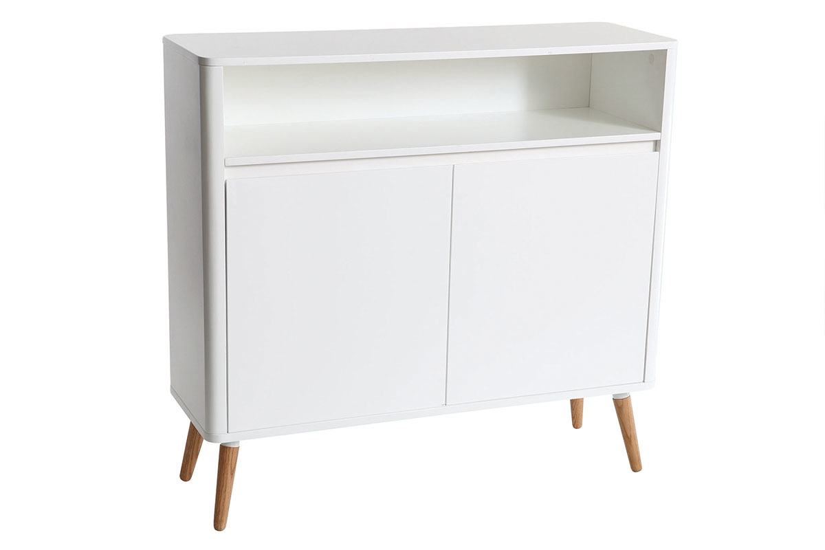 Sideboard skandinavisches Design Wei und Holz TOTEM
