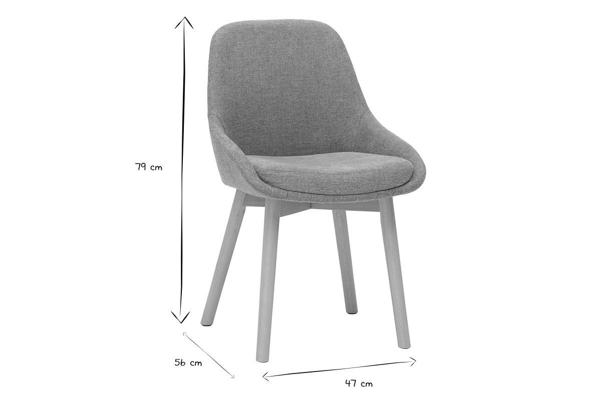 Skandinavische Sthle aus Terrakotta-samtartigem Strukturstoff und hellem Massivholz (2er Set) HOLO