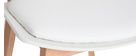 Skandinavische Stühle aus weißem und hellem Holz (2er-Set) BOLEM