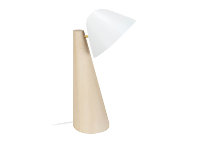 Skandinavische Tischlampe aus hellem Holz und in weiß FARO - Skandinavische Tischlampe aus hellem Holz und in weiß FARO