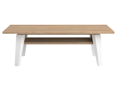 Skandinavischer Couchtisch Holz und Wei&szlig; ORIGAMI