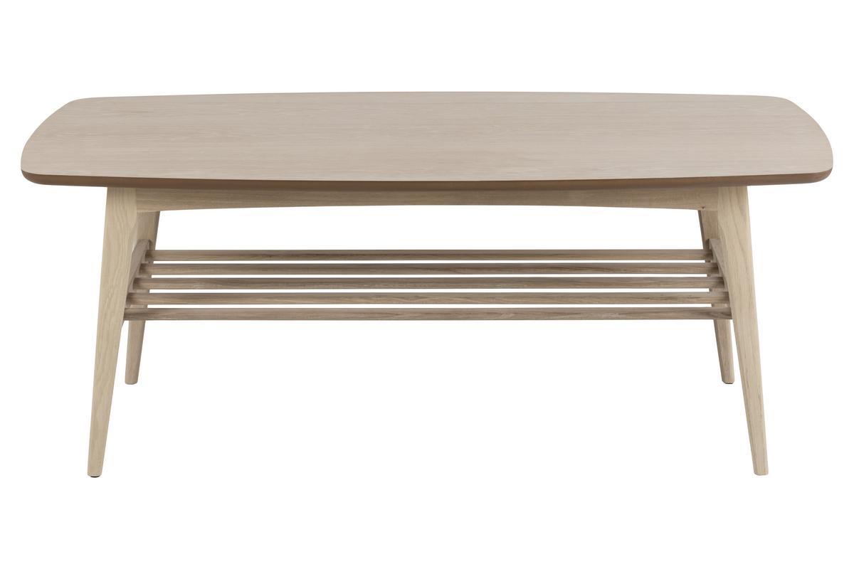 Skandinavischer Couchtisch in heller Eiche B 120 cm JULIANNE