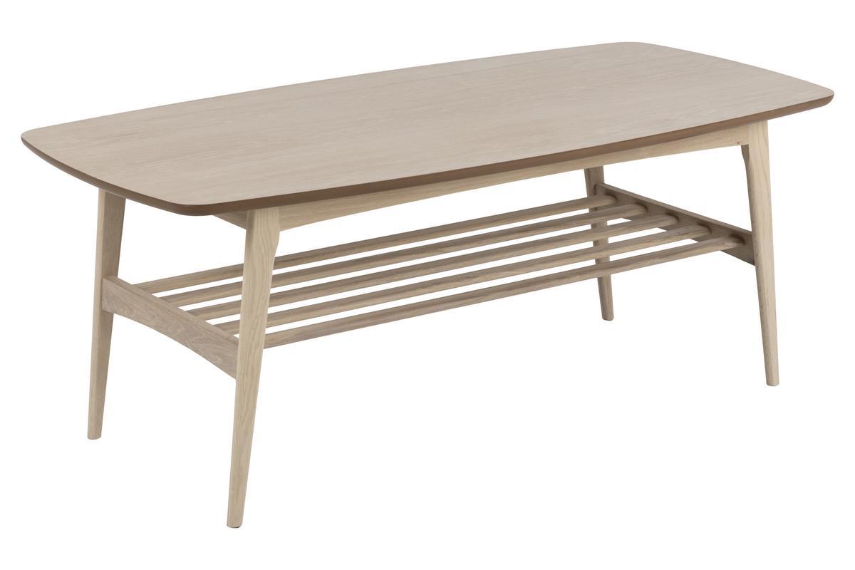 Skandinavischer Couchtisch in heller Eiche B 120 cm JULIANNE