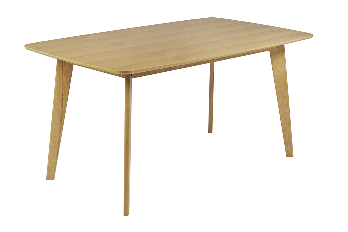 Skandinavischer Esstisch in hellem Eichenholz L150 cm LEENA