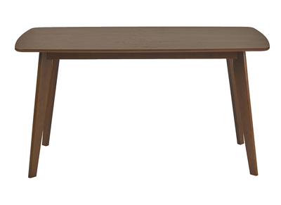Skandinavischer rechteckiger Esstisch aus dunklem Holz, Nussbaum, L150 cm LEENA