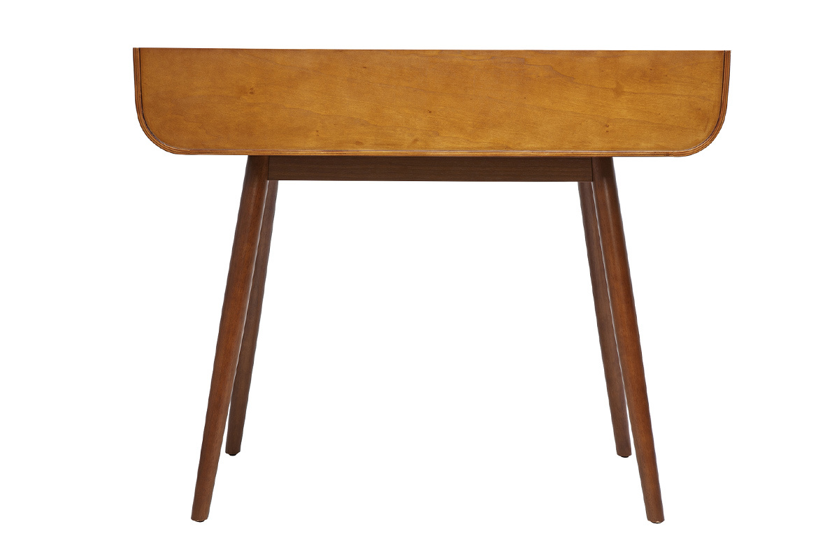 Skandinavischer Schreibtisch aus dunklem Holz mit 2 Schubladen L100 cm HALLEN
