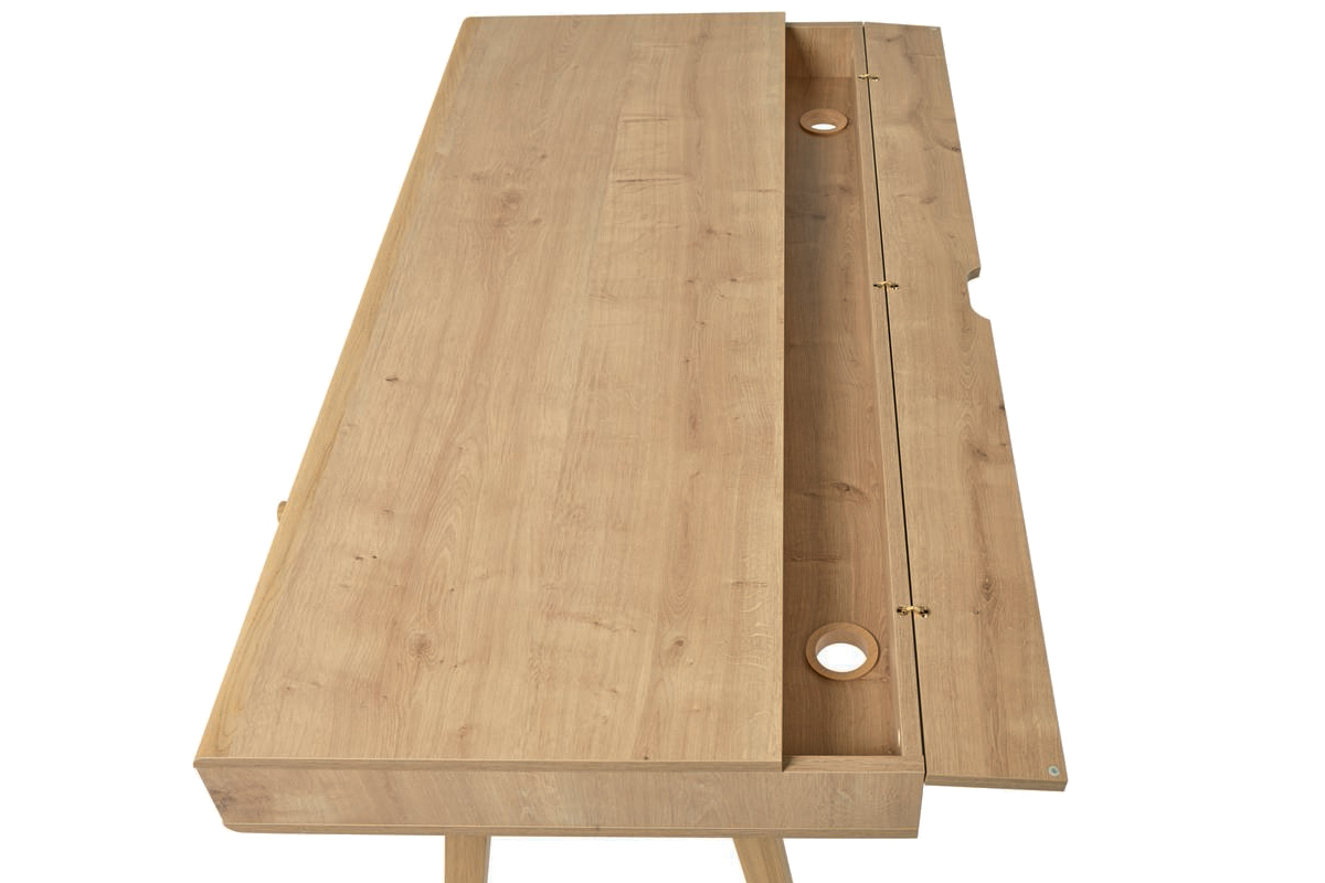 Skandinavischer Schreibtisch mit Schublade Eiche 130 cm LENNY