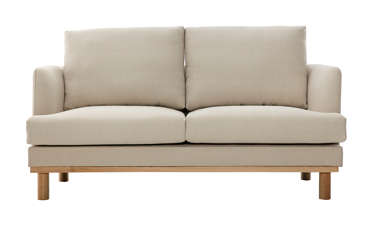 Skandinavisches 2-Sitzer-Sofa beige HOBART