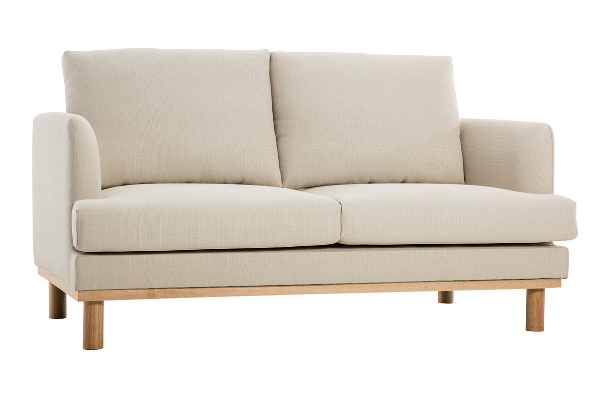 Skandinavisches 2-Sitzer-Sofa beige HOBART