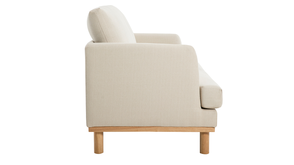 Skandinavisches 2-Sitzer-Sofa beige HOBART