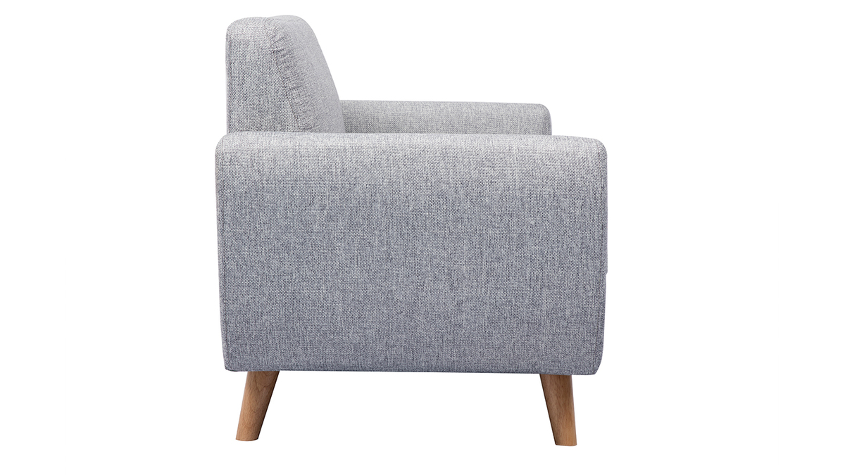 Skandinavisches 2-Sitzer-Sofa grau PURE