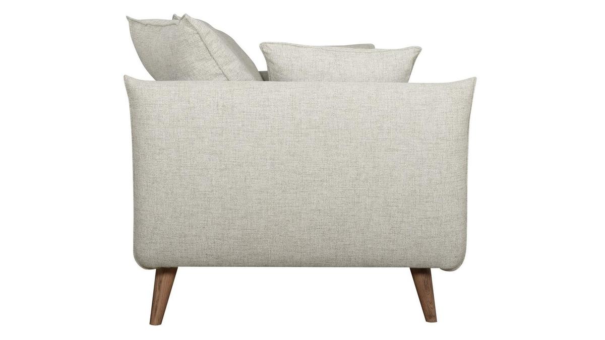 Skandinavisches 3-Sitzer-Sofa beige OLYMPIA