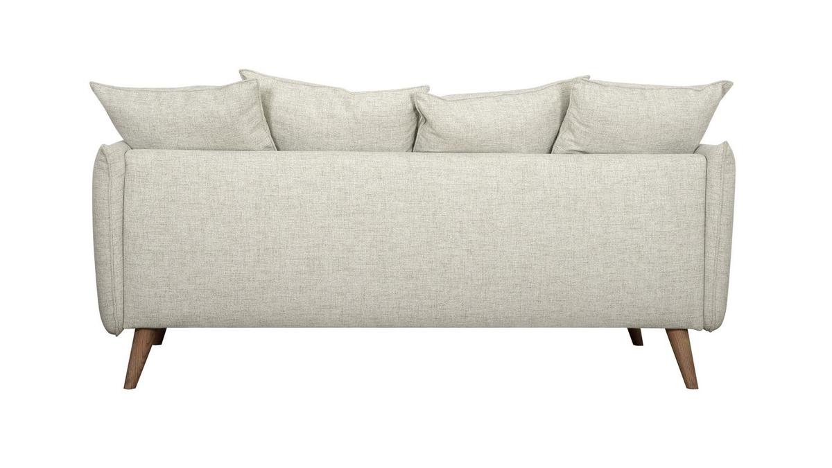Skandinavisches 3-Sitzer-Sofa beige OLYMPIA