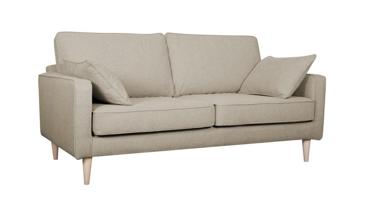 Skandinavisches 3-Sitzer-Sofa beige PAPEL