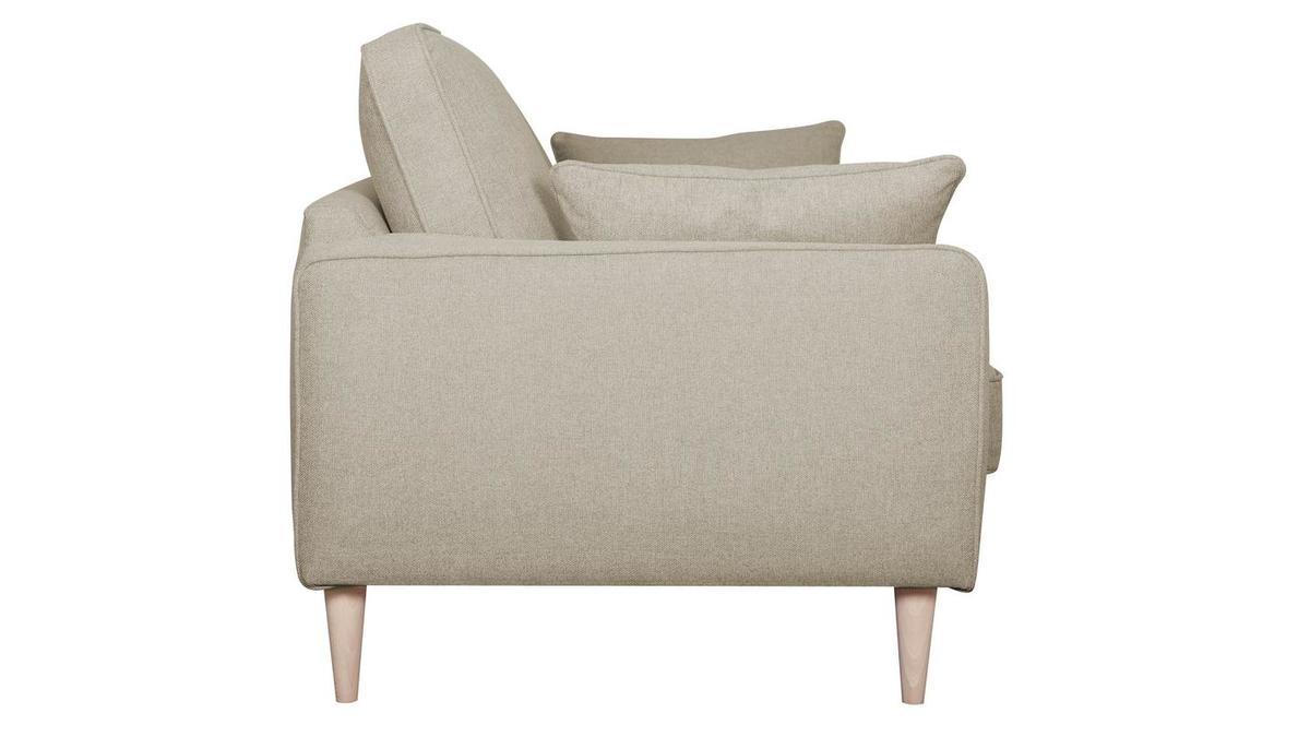 Skandinavisches 3-Sitzer-Sofa beige PAPEL