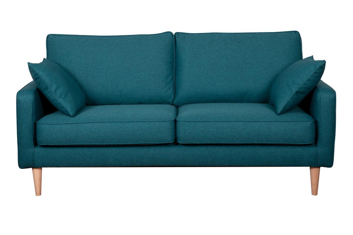 Skandinavisches 3-Sitzer-Sofa entenblau PAPEL