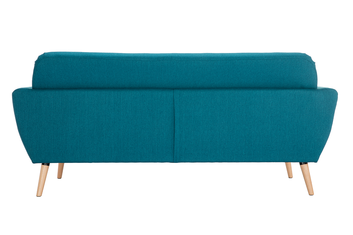 Skandinavisches 3-Sitzer-Sofa in enteblauem Stoff KYNO