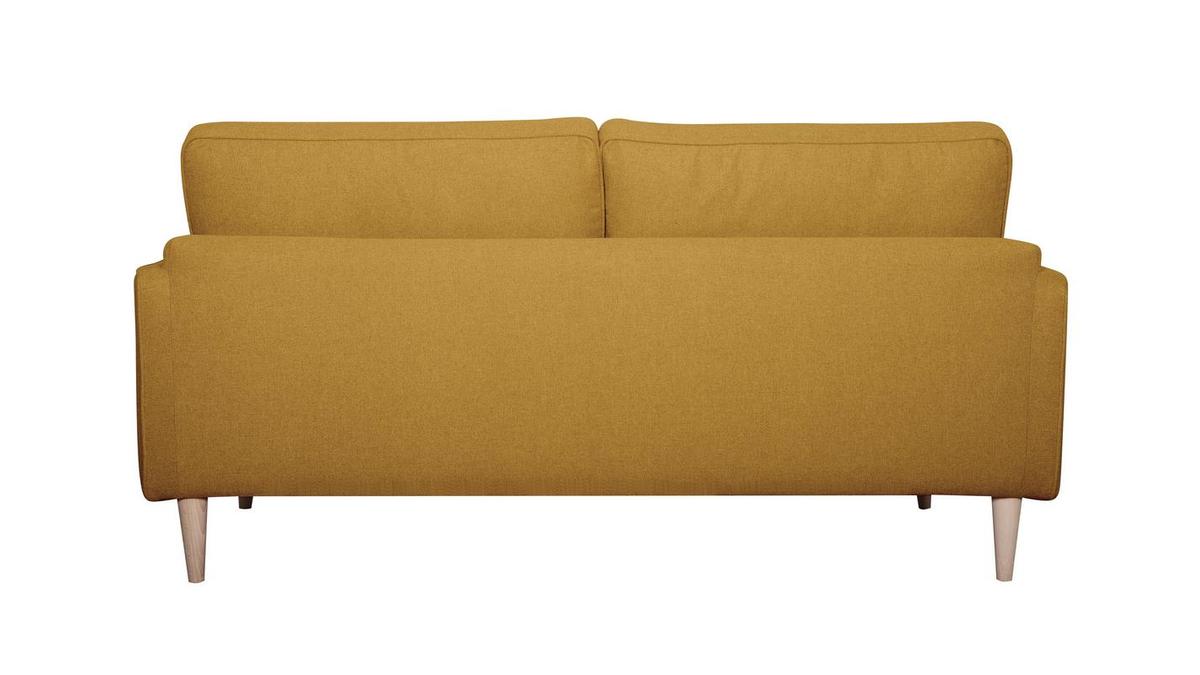 Skandinavisches 3-Sitzer-Sofa kumingelb PAPEL