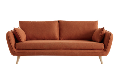 Skandinavisches 3-Sitzer-Sofa orangerot CREEP