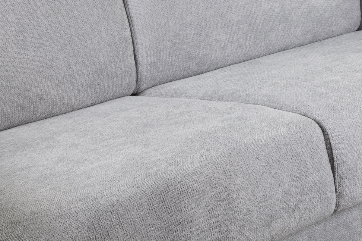 Skandinavisches 3-Sitzer-Sofabett mit grauem Samteffekt SVEN