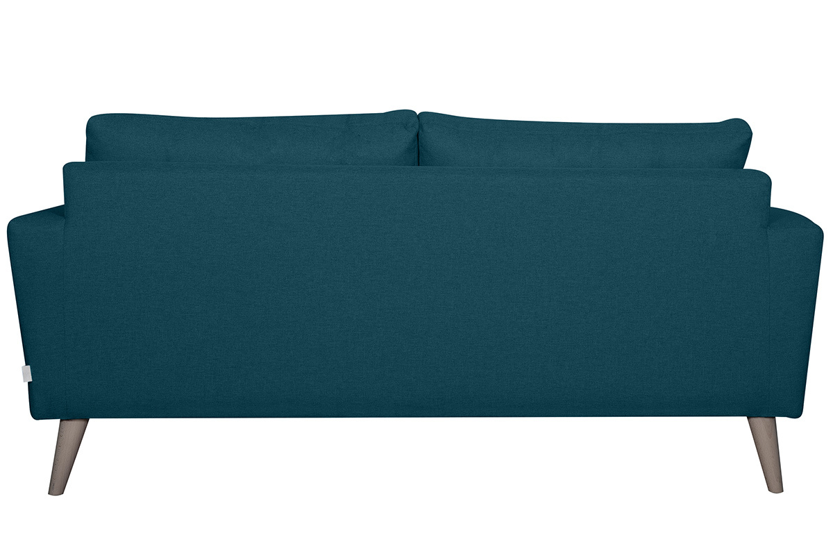 Skandinavisches blaues 3-Sitzer-Sofa BEAUBOURG