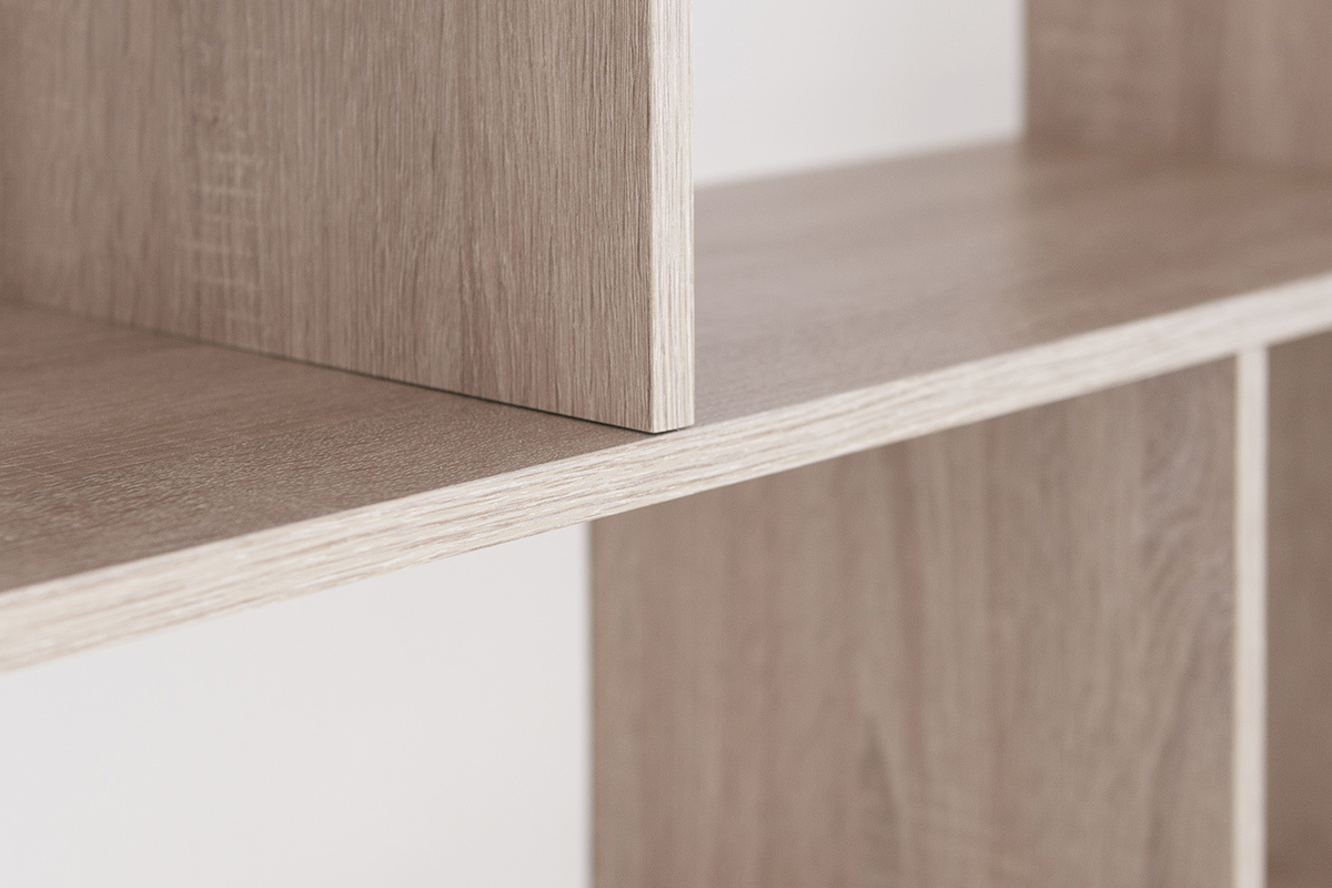 Skandinavisches Bcherregal ORIGAMI Holz und Wei