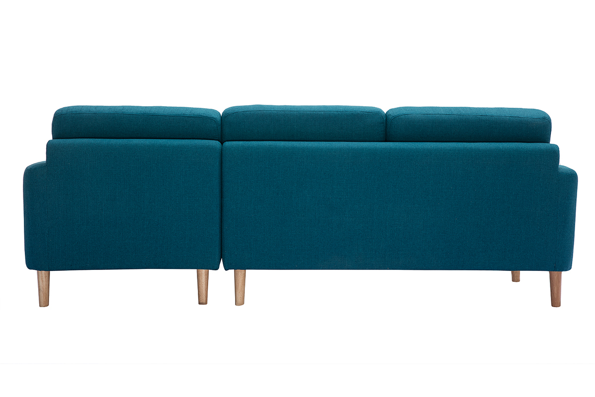 Skandinavisches Eck-Sofa rechts entenblau CODDY