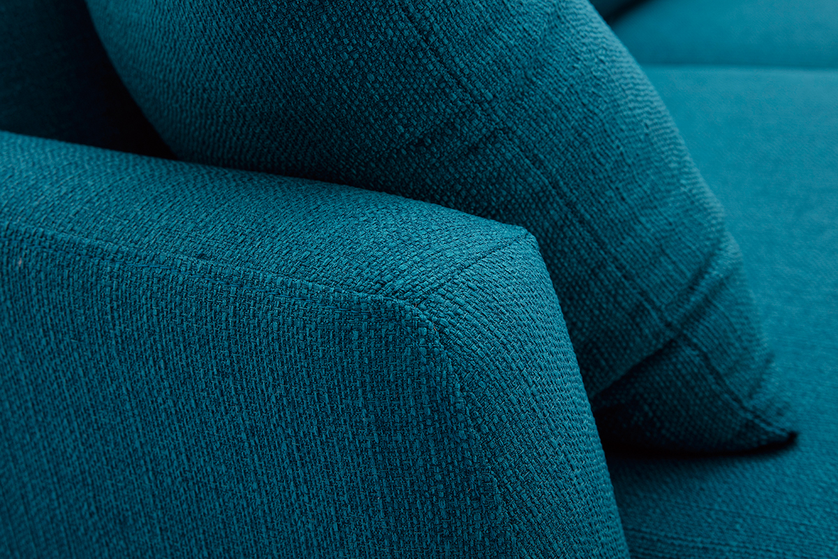 Skandinavisches Eck-Sofa rechts entenblau CODDY