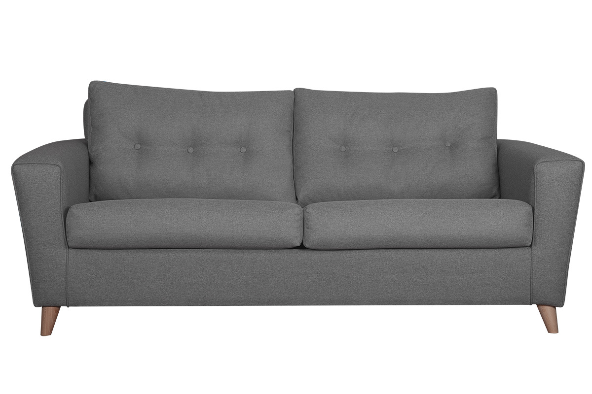 Skandinavisches graues und umwandelbares 3-Sitzer-Sofa BEAUBOURG