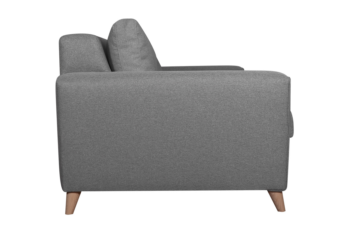 Skandinavisches graues und umwandelbares 3-Sitzer-Sofa BEAUBOURG