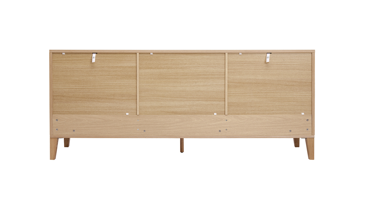 Skandinavisches Sideboard aus hellem Holz B180cm FREDDY